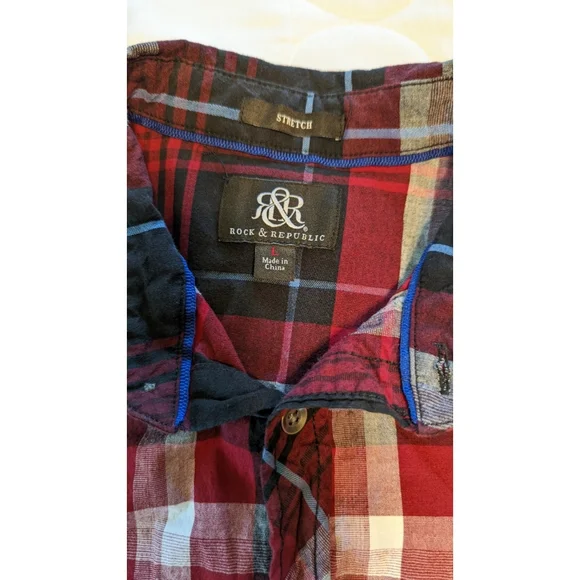 Rock & Republic plaid shirt - Picture 2 of 5